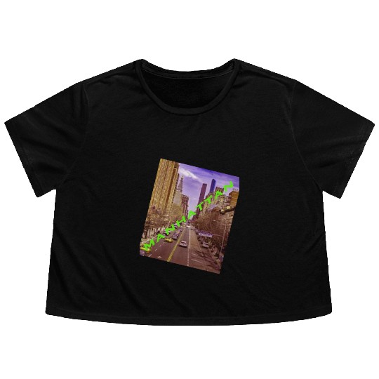 MANHATTAN CLASSIC LOND CAP BABY Flowy Cropped Tees