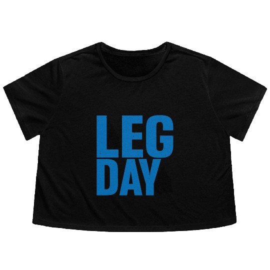 Leg Day Handicapped Wheelchair 24 Flowy Cropped Tees