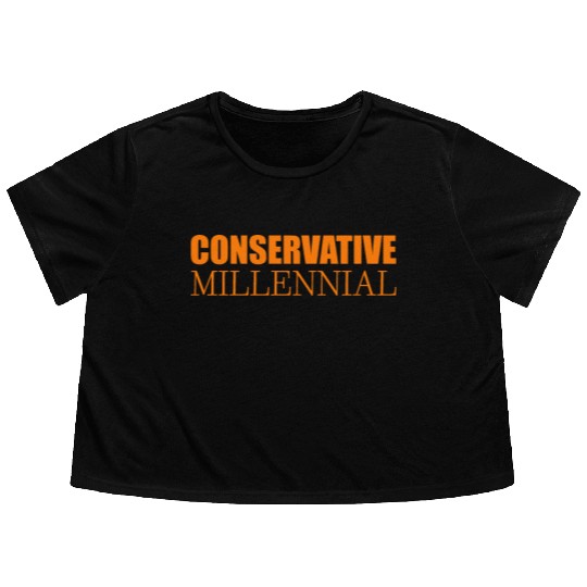 Conservative Millennial Flowy Cropped Tees