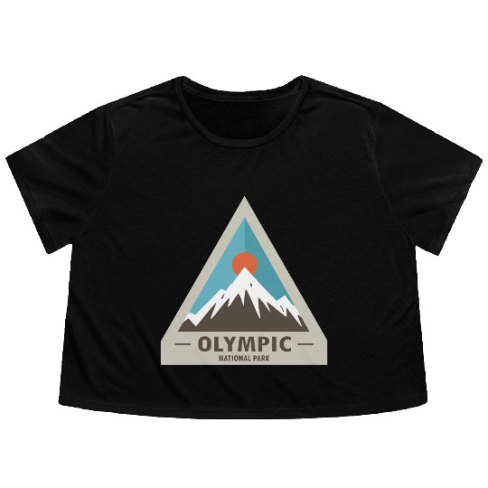 Olympic National Park Flowy Cropped Tees