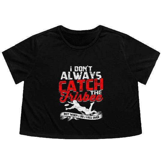 Ultimate Frisbee Importanter Disc Golf Ultimate Flowy Cropped Tees