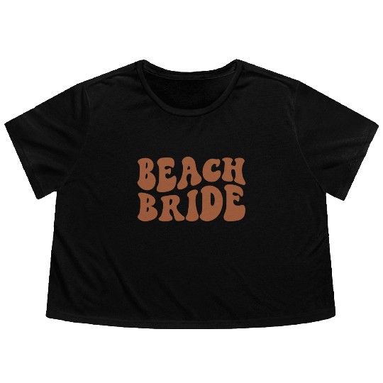 Beach Bride Terracotta Burnt Orange Flowy Cropped Tees