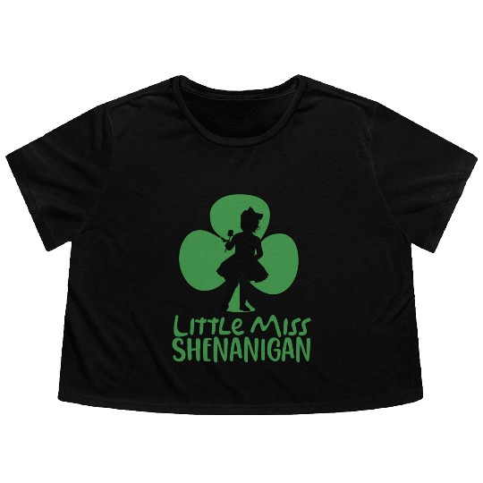 little miss shenanigans Flowy Cropped Tees
