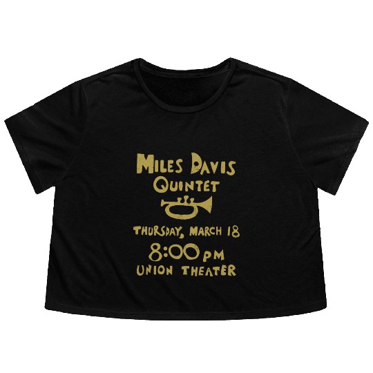 Miles Davis Quintet Flowy Cropped Tees