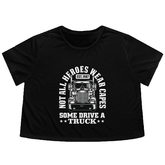 Not All Heroes Wear Capes Flowy Cropped Tees