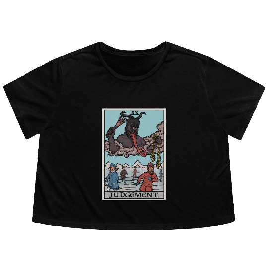 Judgement by Krampus Flowy Cropped Tees