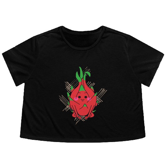 dragon fruit - fruits in season Flowy Cropped Tees