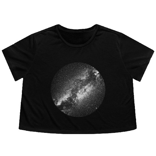 Milky Way Galaxy Flowy Cropped Tees