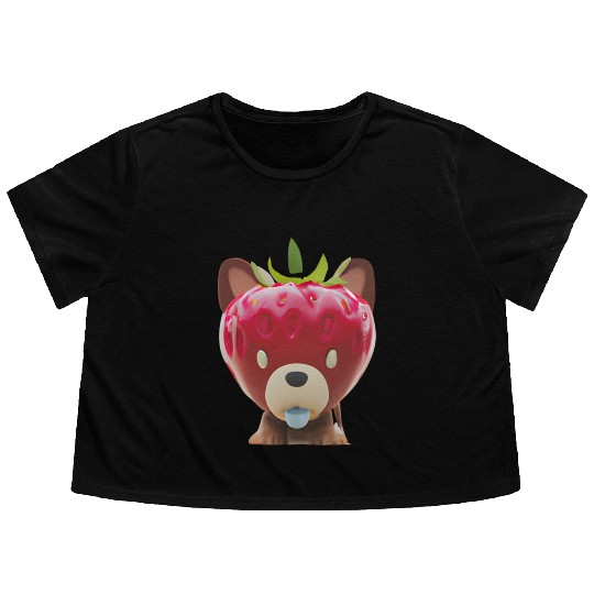 Strawberry Hound Flowy Cropped Tees