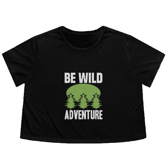 Be Wild Adventure Flowy Cropped Tees