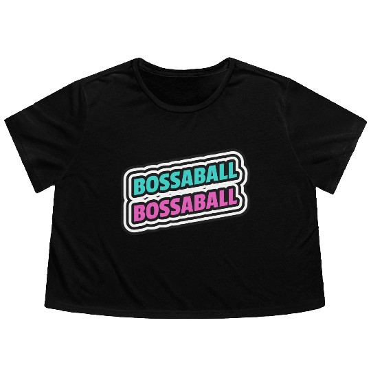 Bossaball Sports Typography Flowy Cropped Tees