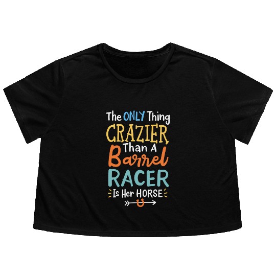 Barrel Racing Flowy Cropped Tees