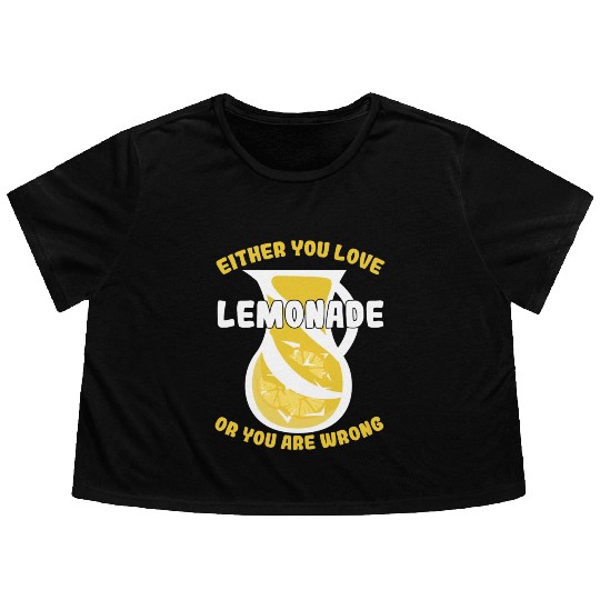 Lemonade Lover Lemonade Stand Flowy Cropped Tees