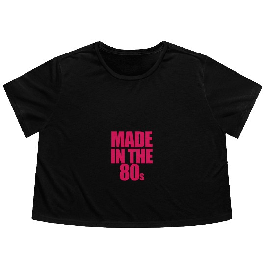 made in the 80s Flowy Cropped Tees