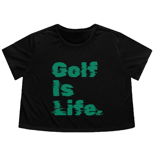 I Like Golfing, Golf Player, Golf Is Life Flowy Cropped Tees
