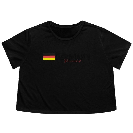 Germany Flowy Cropped Tees