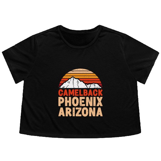 Phoenix Arizonna Mountain fan Summit Climbing Flowy Cropped Tees