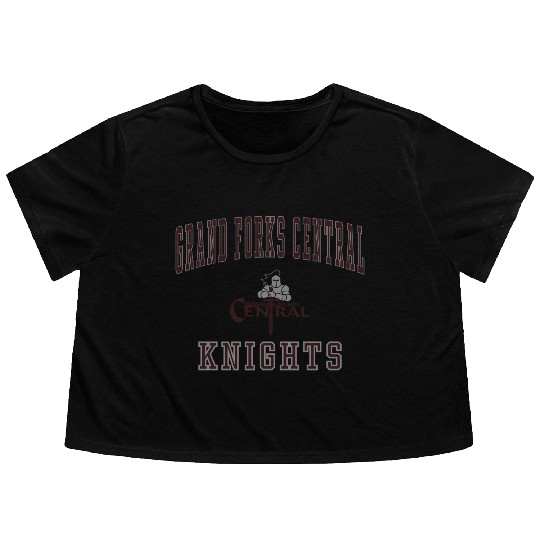 Grand Forks Central High School Knights Flowy Cropped Tees