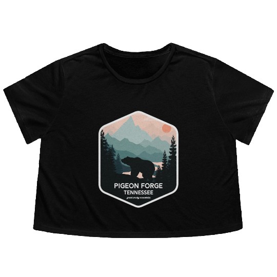 Pigeon Forge Great Smoky Mountains Flowy Cropped Tees