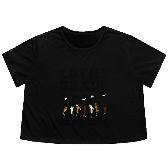 Graduation Her Him 5 Grade Middle School Level Com Flowy Cropped Tees