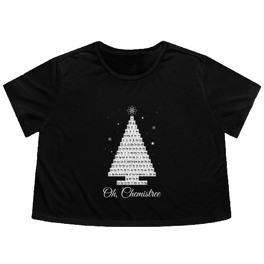 Oh Chemistree Chemistry Periodic Table Elements Tr Flowy Cropped Tees