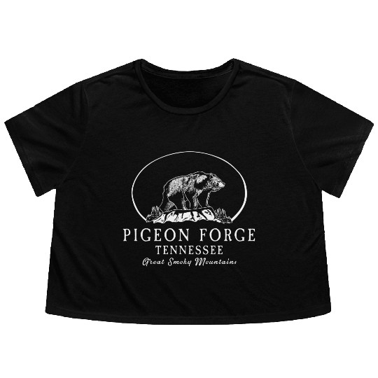 Pigeon Forge Great Smoky Mountains Flowy Cropped Tees