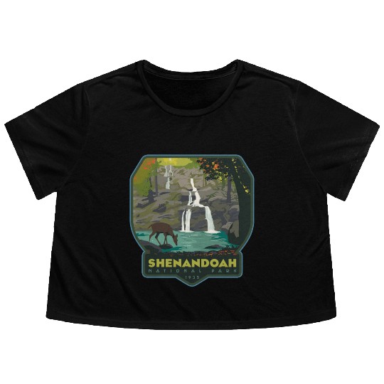 shenandoah national park Flowy Cropped Tees