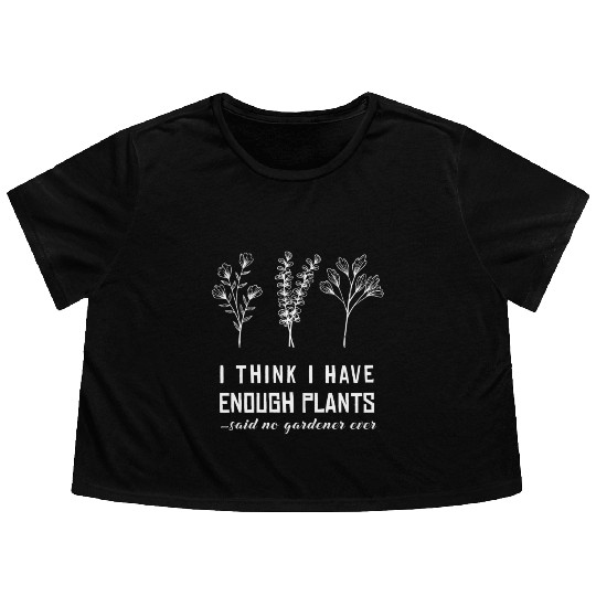Gardener Gardening Plant Earth Day Flowy Cropped Tees