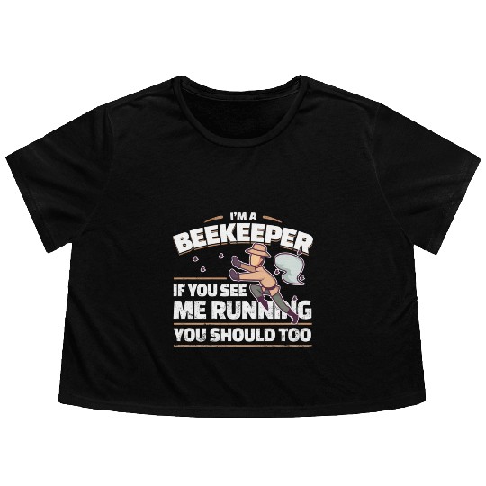 Beekeeper Joke Flowy Cropped Tees