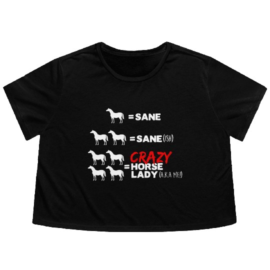 Crazy Horse Lady Flowy Cropped Tees