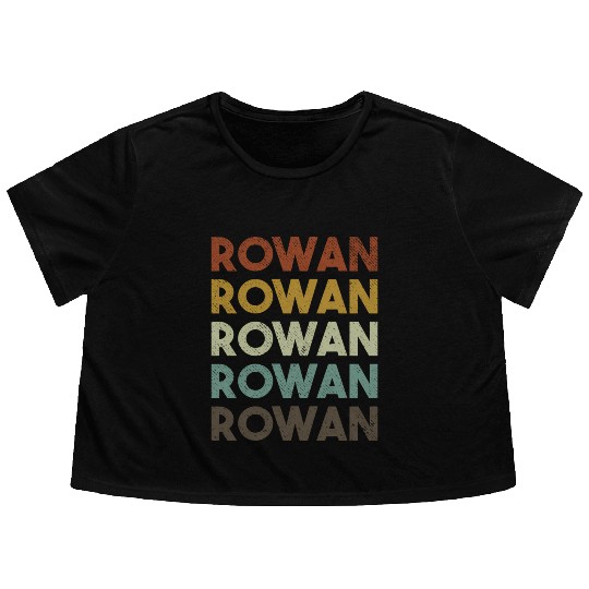 Rowan 80S Style Flowy Cropped Tees