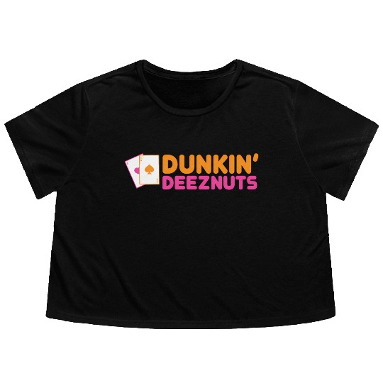 Dunkin Deez-Nuts Pocket Aces Flowy Cropped Tees