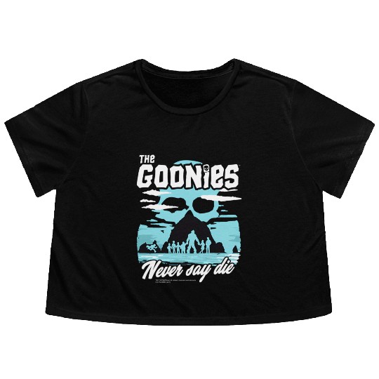 The Goonies Cannon Beach Never Say Die Flowy Cropped Tees