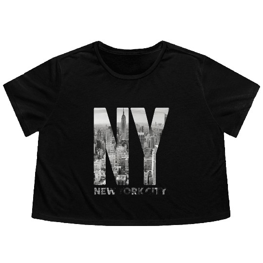 New York City yline Nyc Manhattan Flowy Cropped Tees
