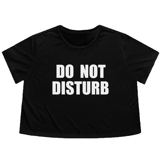 Do Not Disturb - Airplane Airport Train Subway Flowy Cropped Tees