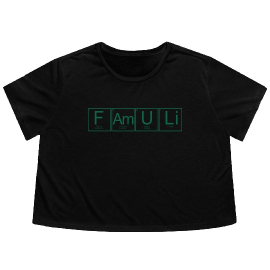 Periodic Table Chemistry With The Elements F Am U Flowy Cropped Tees
