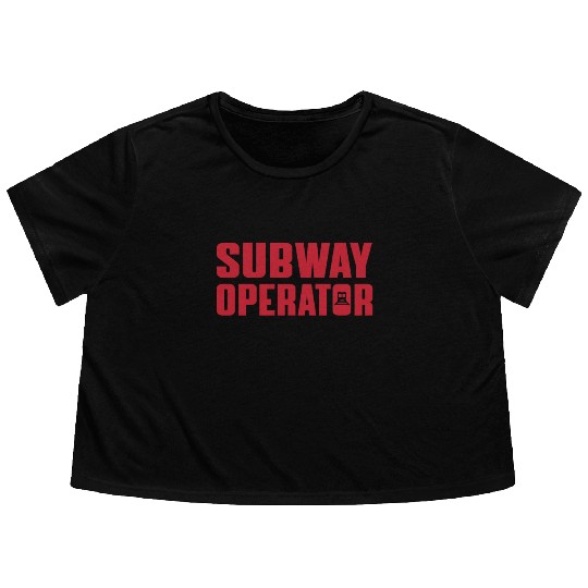 Great Subway Operator Apparel Subway Train Driver Flowy Cropped Tees