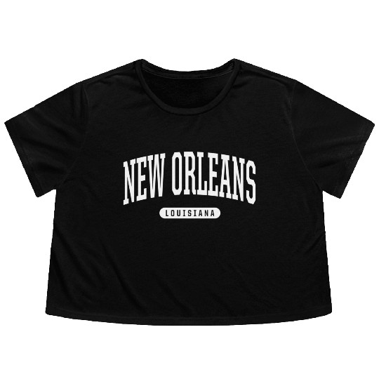 New Orleans Style La Us Flowy Cropped Tees