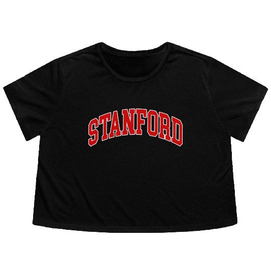 Stanford California - Throwback - Flowy Cropped Tees
