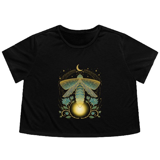 Firefly Magical Lunar Mystical For Nature Flowy Cropped Tees
