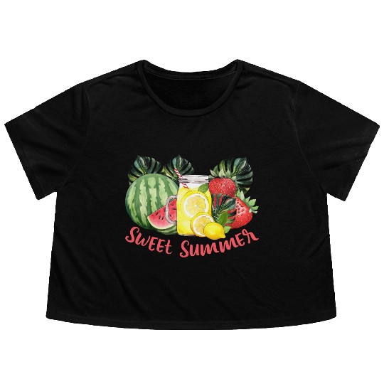 sweet Summer Flowy Cropped Tees