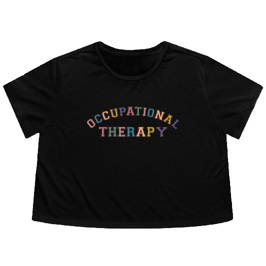 Ot Occupational Therapy Flowy Cropped Tees
