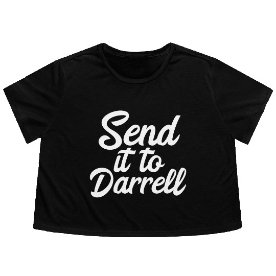 Send It To Darrell La-La Flowy Cropped Tees