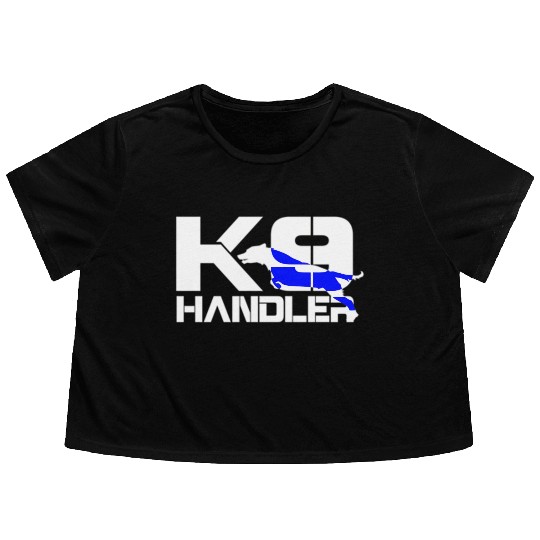 K-9 Handler Police Sheriff Cops Law Enforcement Flowy Cropped Tees