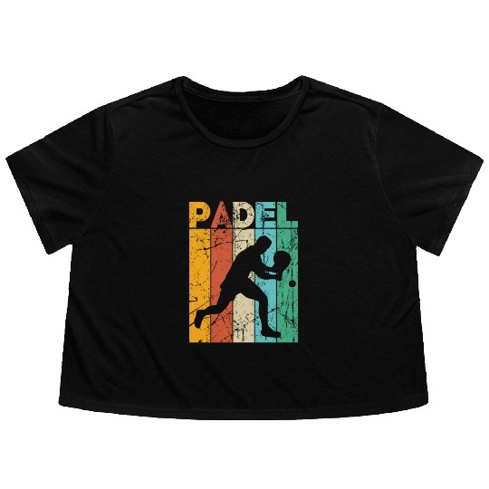 Padel Tennis Paddle Paddleball Padel Platform Flowy Cropped Tees