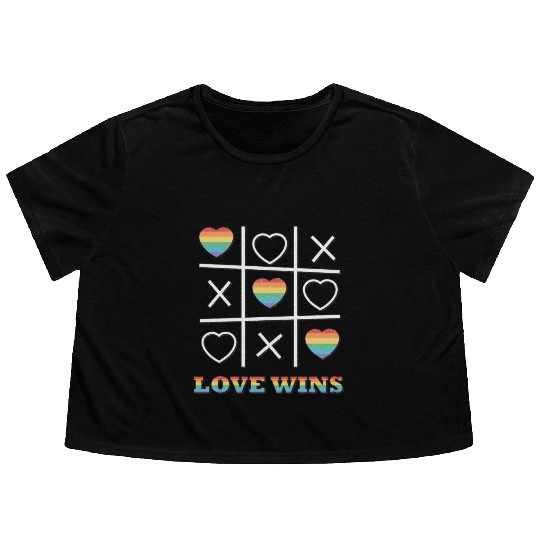 pride month Flowy Cropped Tees