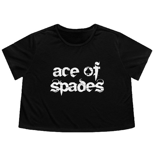 ace of spades Flowy Cropped Tees