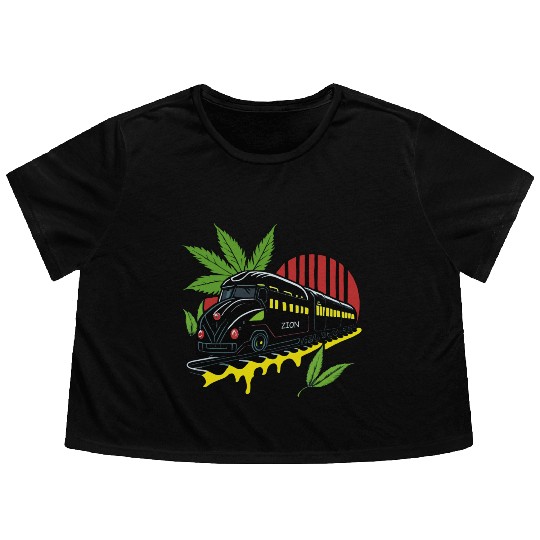 Zion Train Flowy Cropped Tees