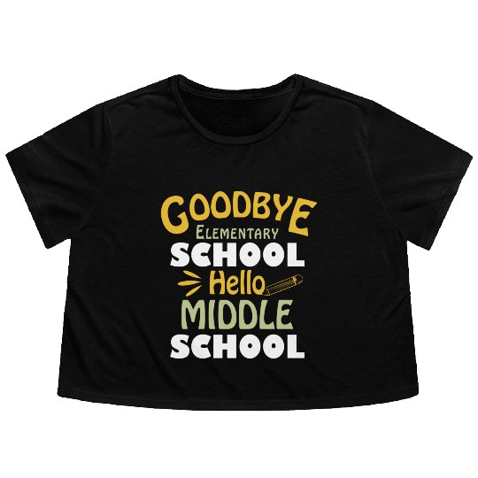 Elementary School Students Graduation Gift nature Flowy Cropped Tees