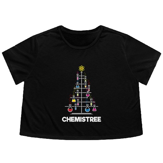 Chemistree Science Tree Flowy Cropped Tees